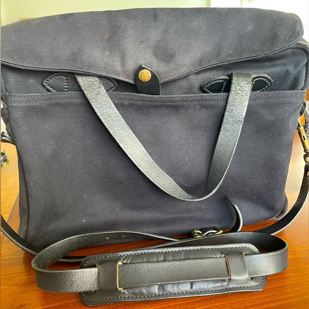 Filson Rugged Twill Original Briefcase, black